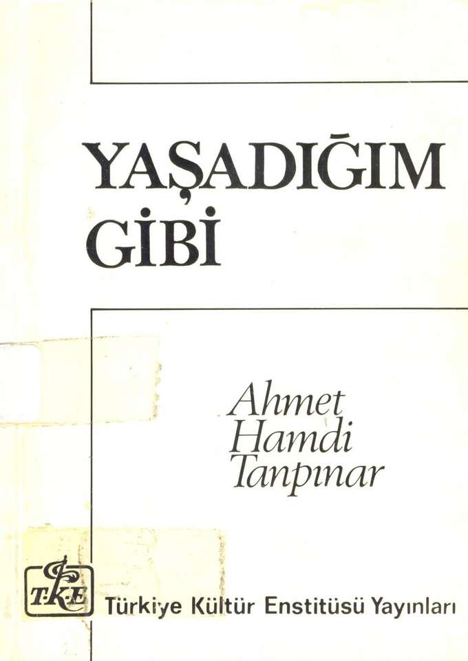 Yaşadığım Gibi kapağı