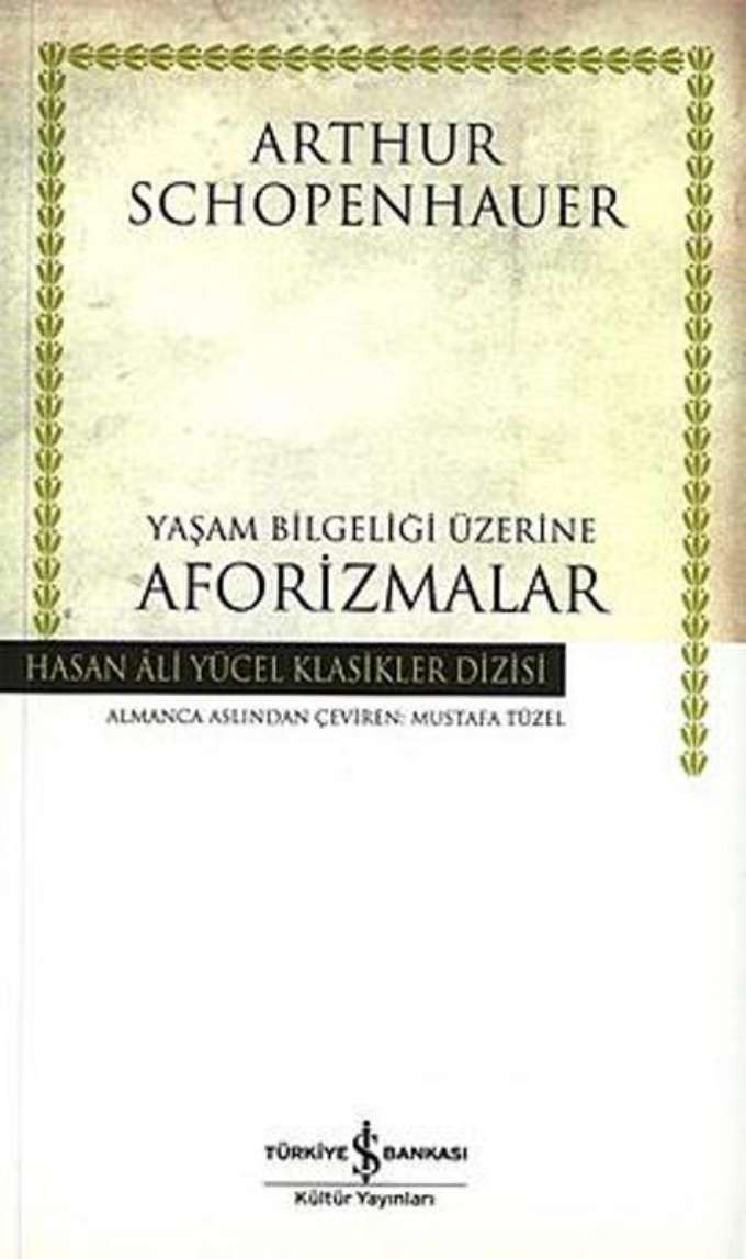 Yaşam bilgeliği Üzerine Aforizmalar kapağı