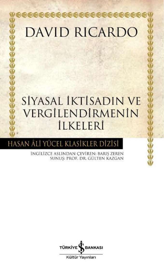 Siyasal İktisadın ve Vergilendirmenin İlkeleri kapağı