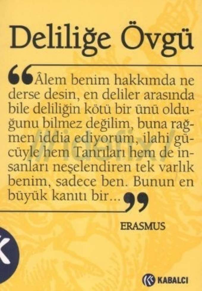 Deliliğe Övgü kapağı