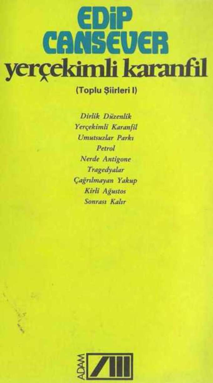 Yerçekimli Karanfil (Toplu Şiirleri 1) kapağı