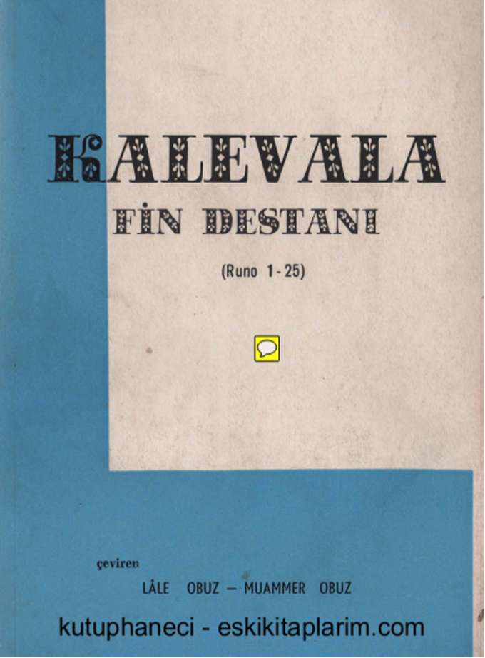 Kalevala (Fin Destanı) Cilt I kapağı