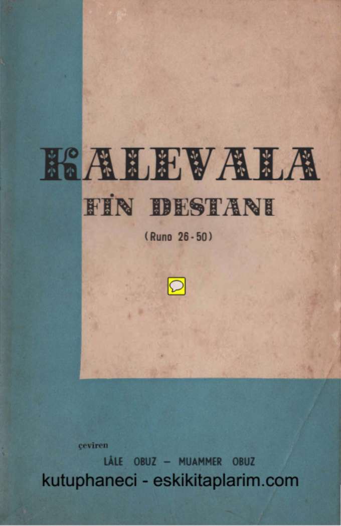 Kalevala (Fin Destanı) Cilt II kapağı