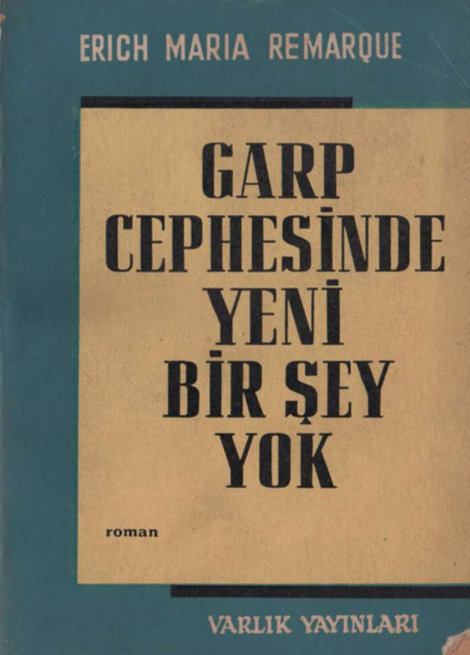 Garp Cephesinde Yeni Bir Şey Yok kapağı