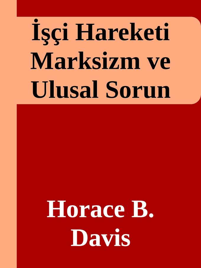 İşçi Hareketi Marksizm ve Ulusal Sorun kapağı