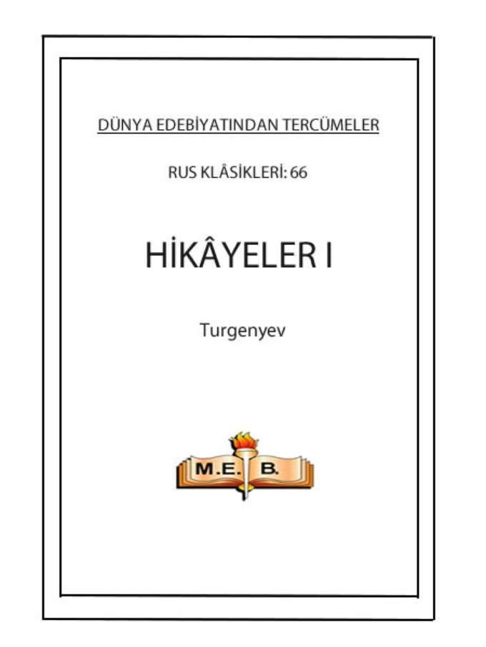 Hikayeler I kapağı