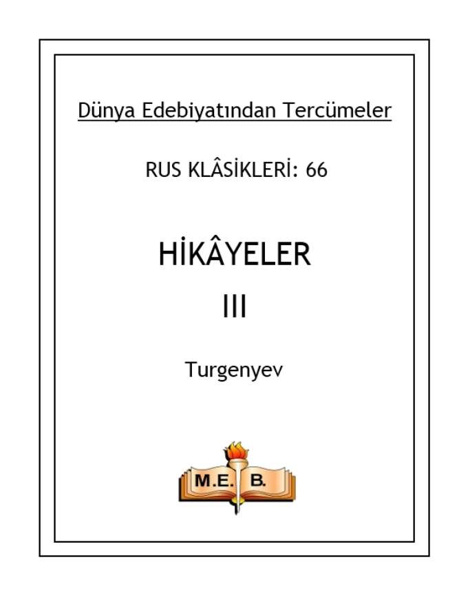 Hikayeler III kapağı