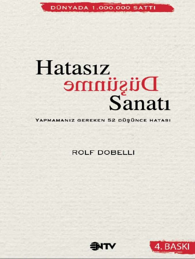 Hatasız Düşünme Sanatı kapağı