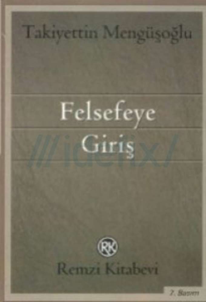 Felsefeye Giriş kapağı