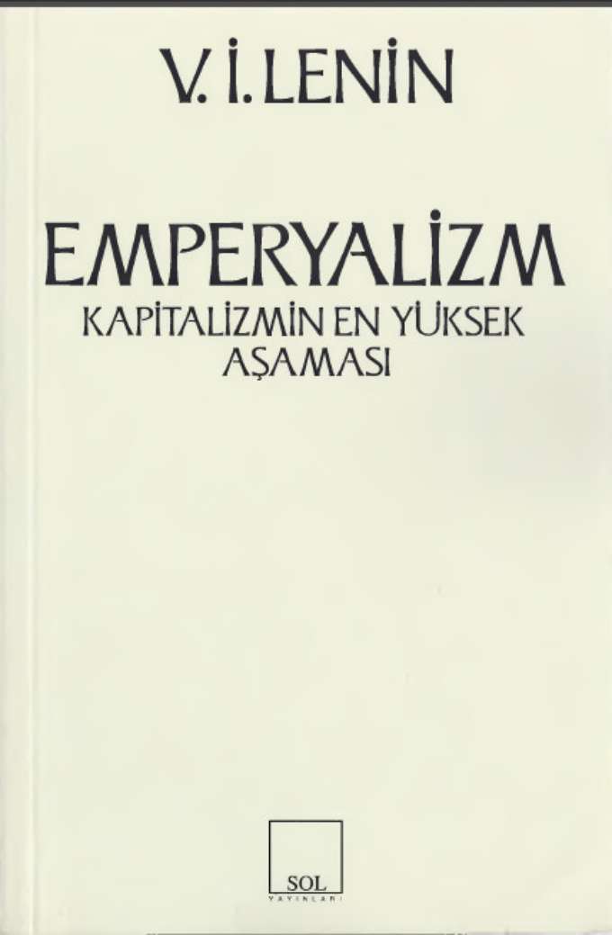 Emperyalizm Kapitalizmin En Yüksek Aşaması kapağı